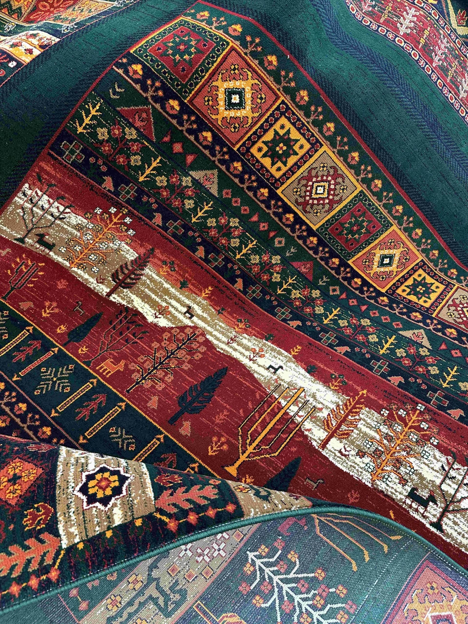 فرش طرح درختی سبز شیوا — تصویر ۱۲
