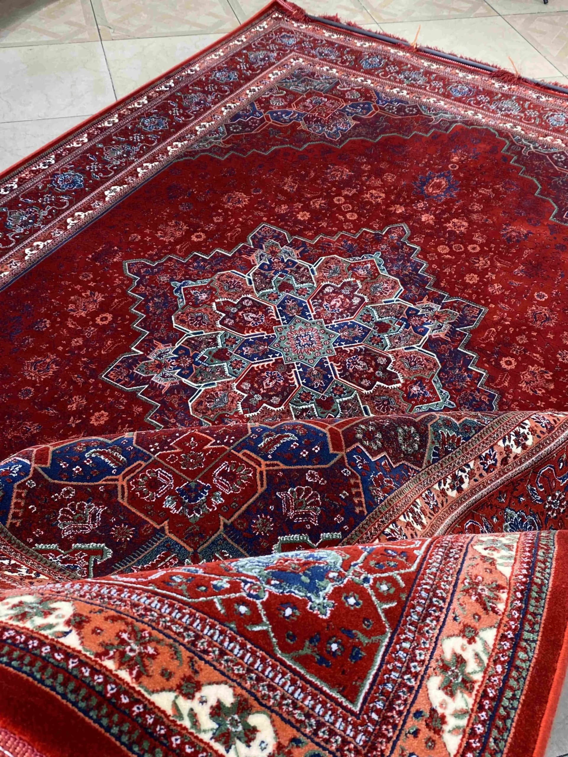فرش طرح هریس لاکی سبز کدlg — تصویر ۱۰
