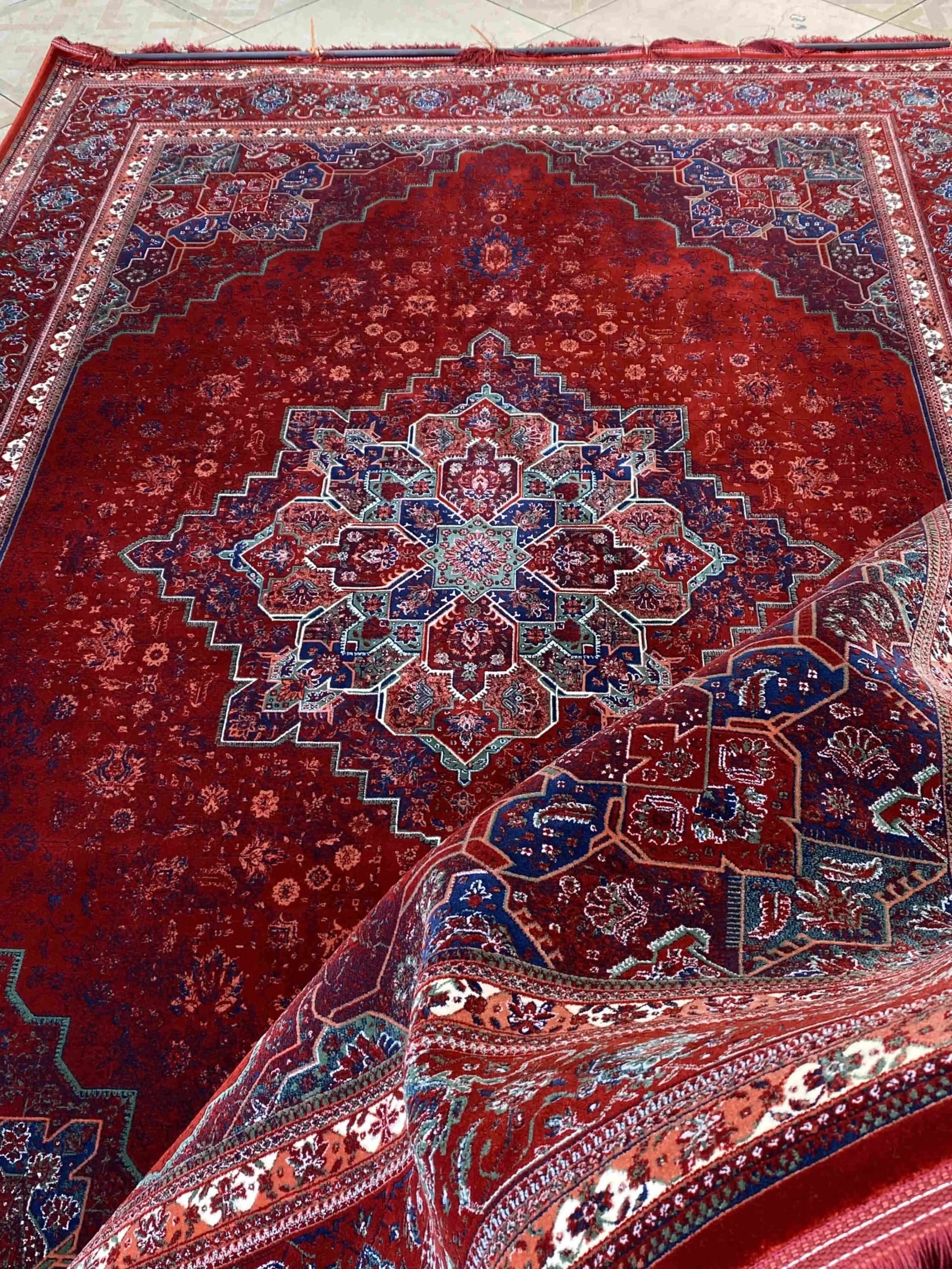 فرش طرح هریس لاکی سبز کدlg — تصویر ۱۲