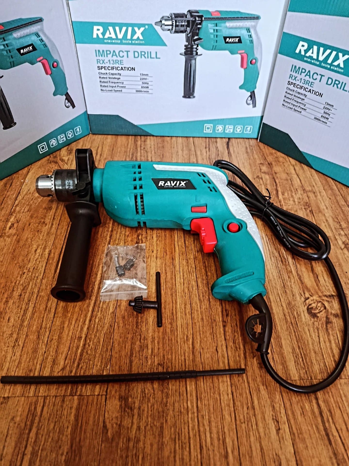 دریل برقی چکشی راویکس RAVIX 800W