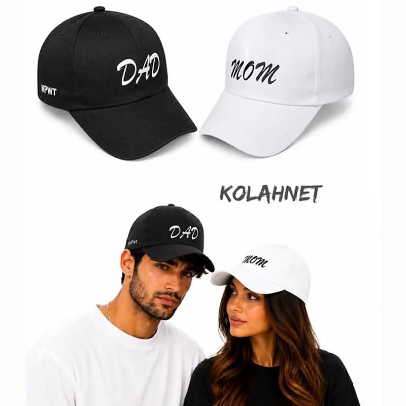 کلاه کتان mom and dad کد 6370
