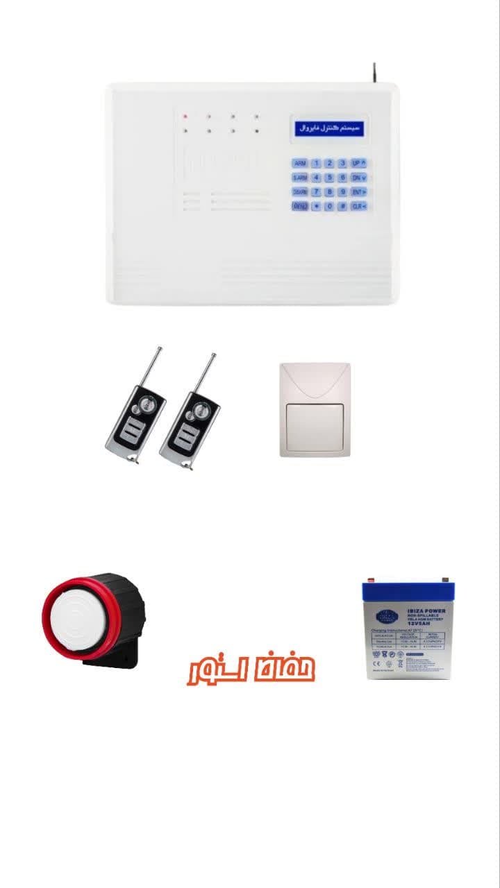 پکیج کامل دزدگیر اماکن F10 فایروال- 1 چشمی فوتال