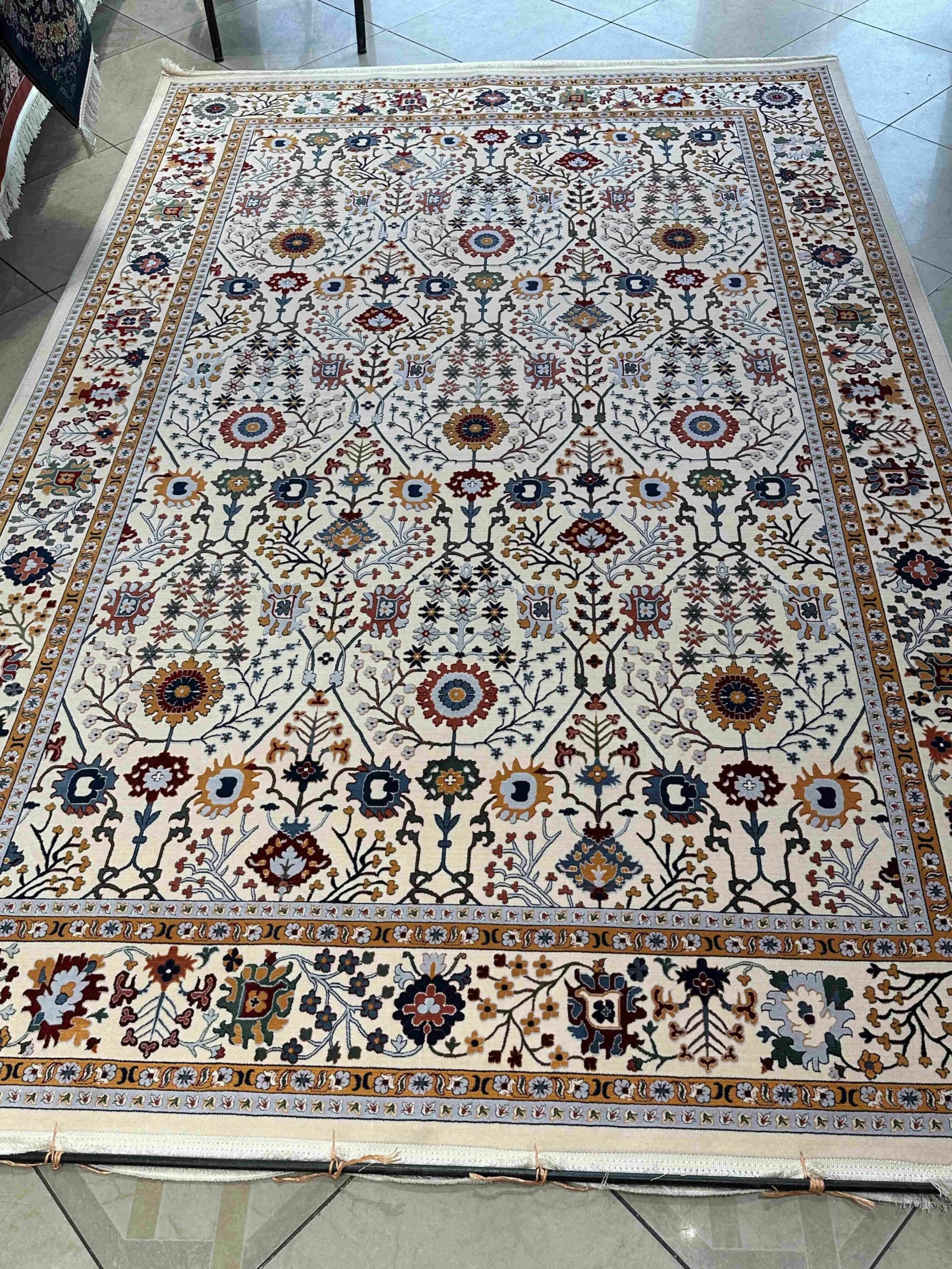 فرش طرح شبنم کرم کدshk — تصویر ۶