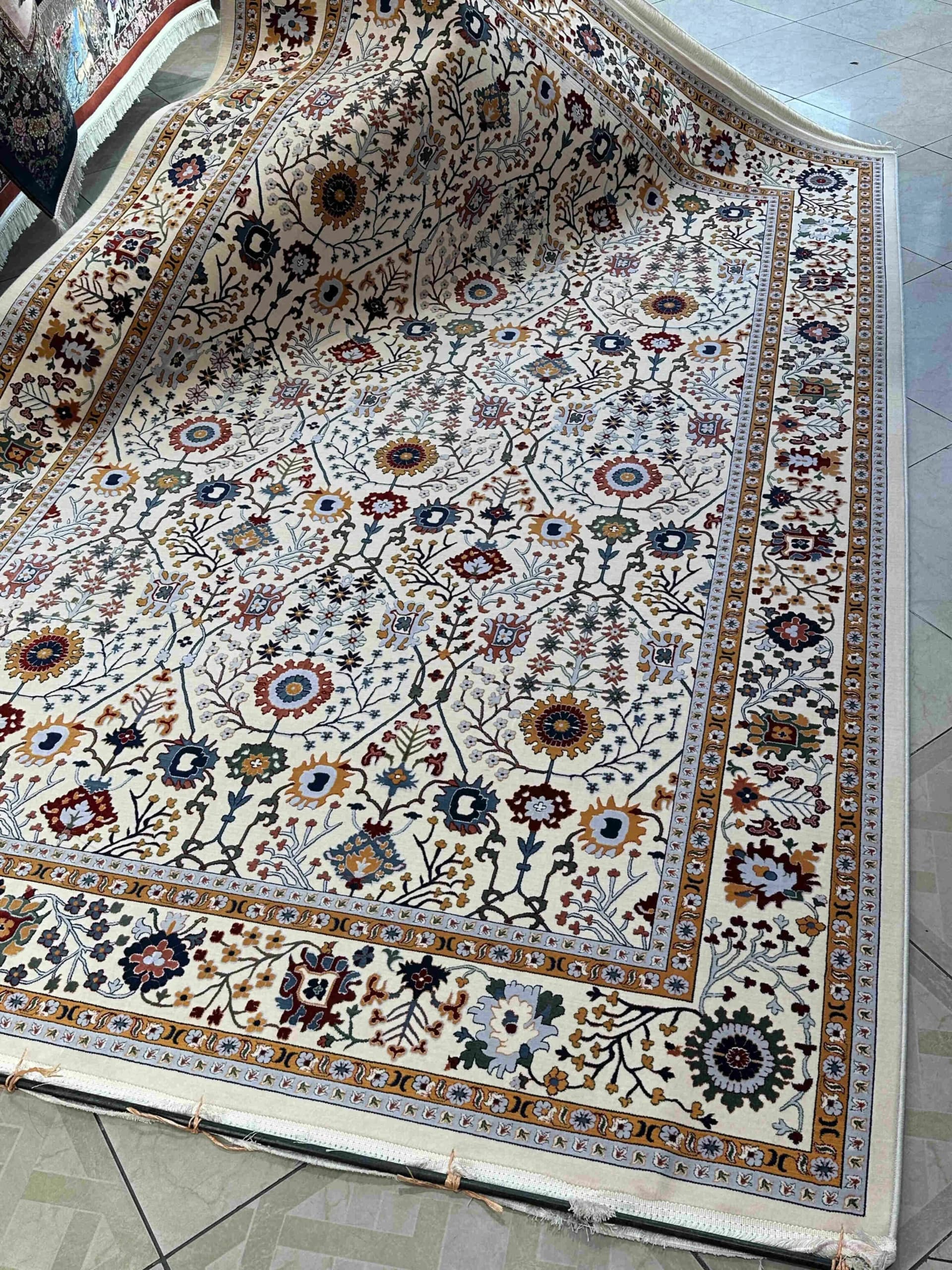 فرش طرح شبنم کرم کدshk — تصویر ۳