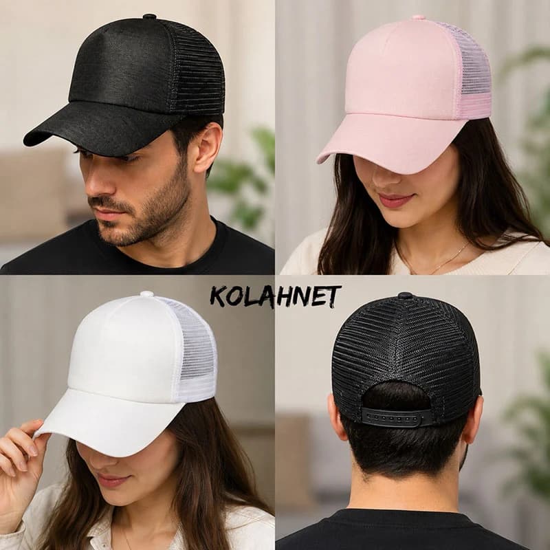 کلاه پشت تور شاین دار کد 6328