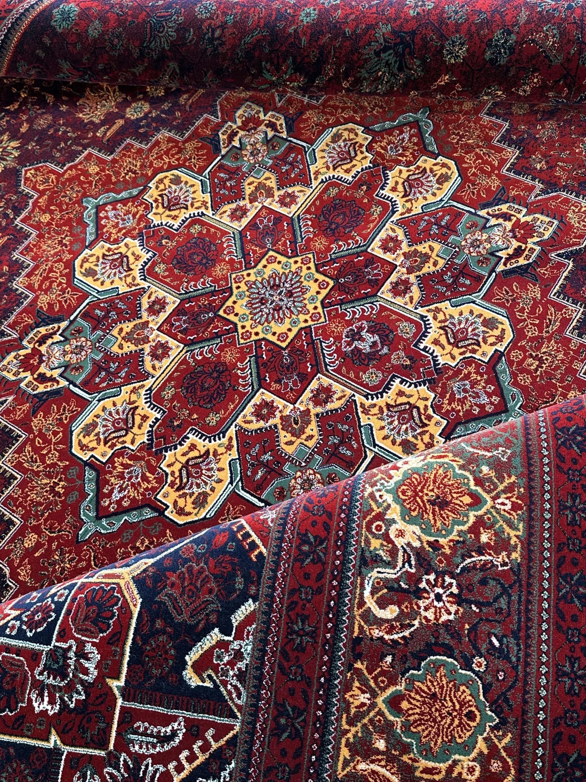 فرش طرح هریس لاکی پرتقالی کدLP — تصویر ۳