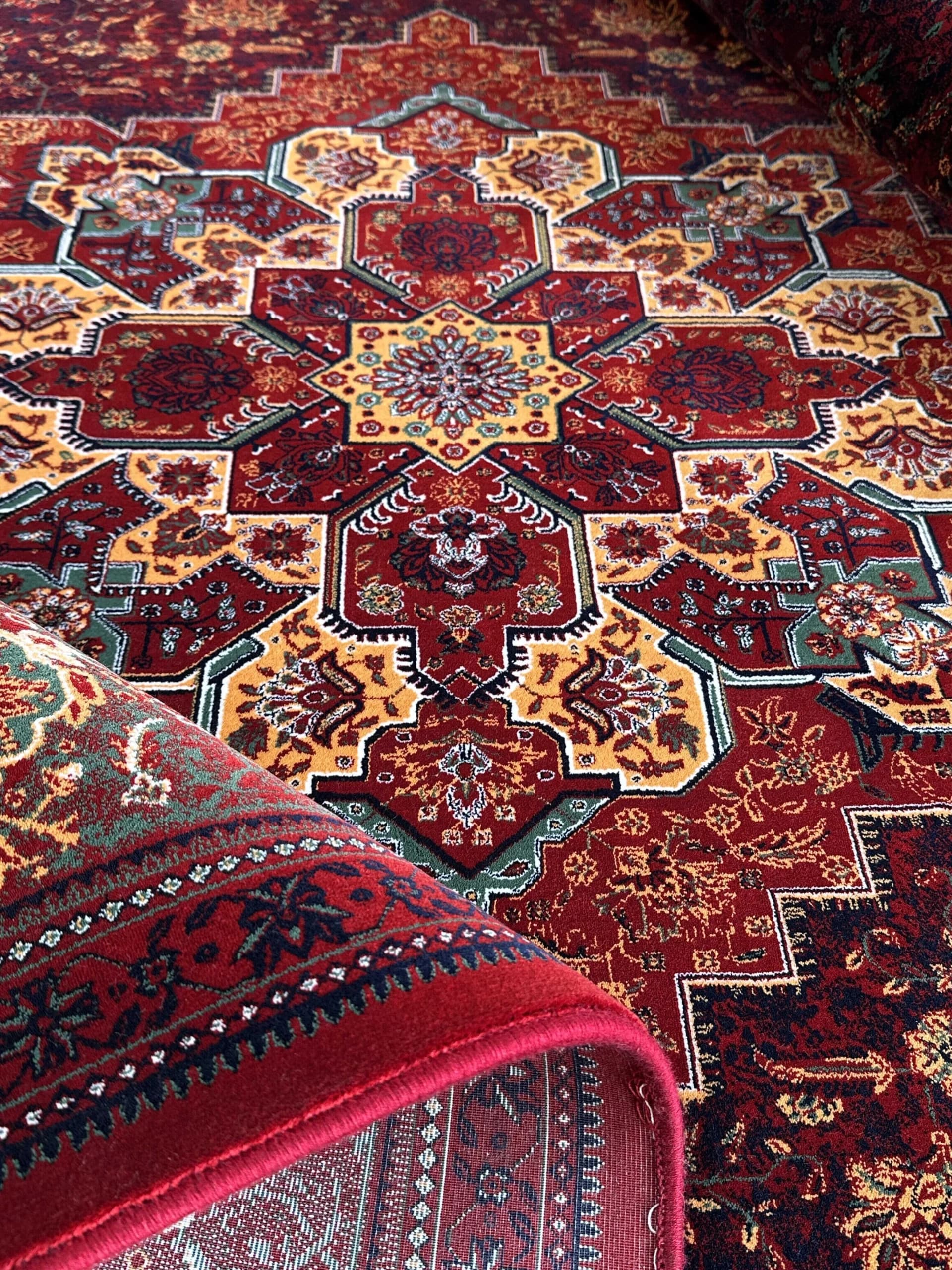 فرش طرح هریس لاکی پرتقالی کدLP — تصویر ۴