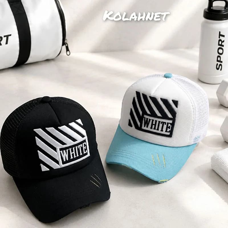 کلاه پشت تور WHITE کد 6308 — تصویر ۸