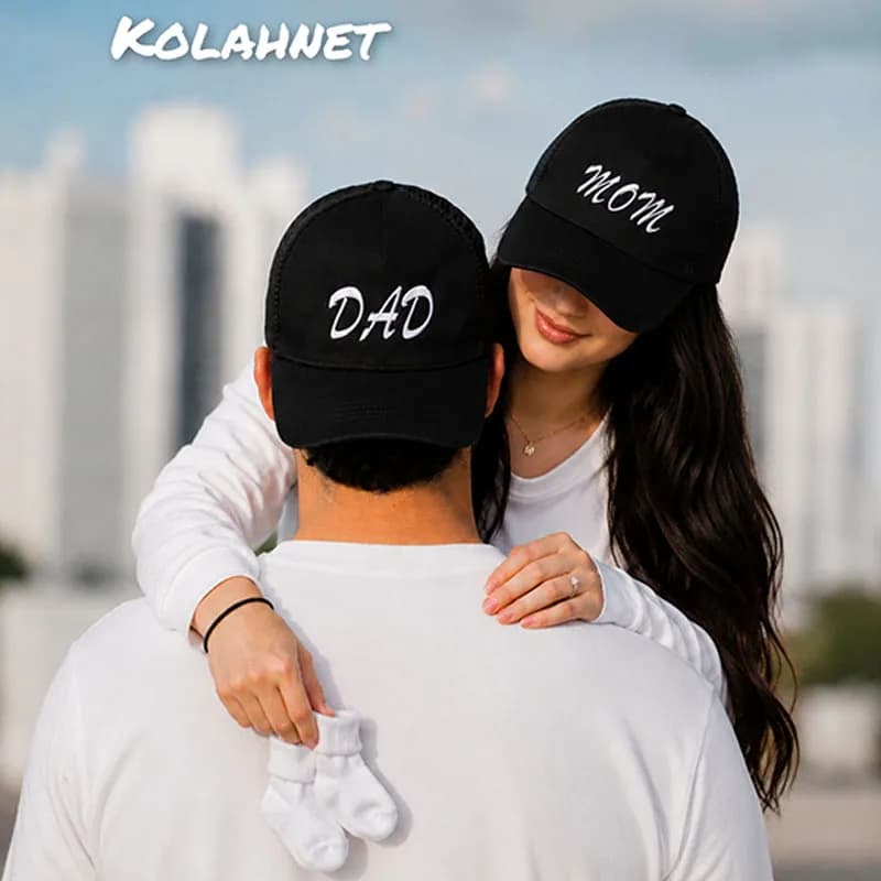 کلاه پشت تور mom and dad کد 6296 — تصویر ۳