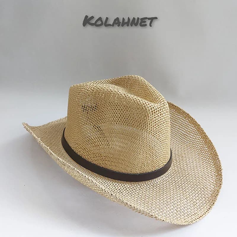 کلاه کابویی کرم کد 6274 — تصویر ۶