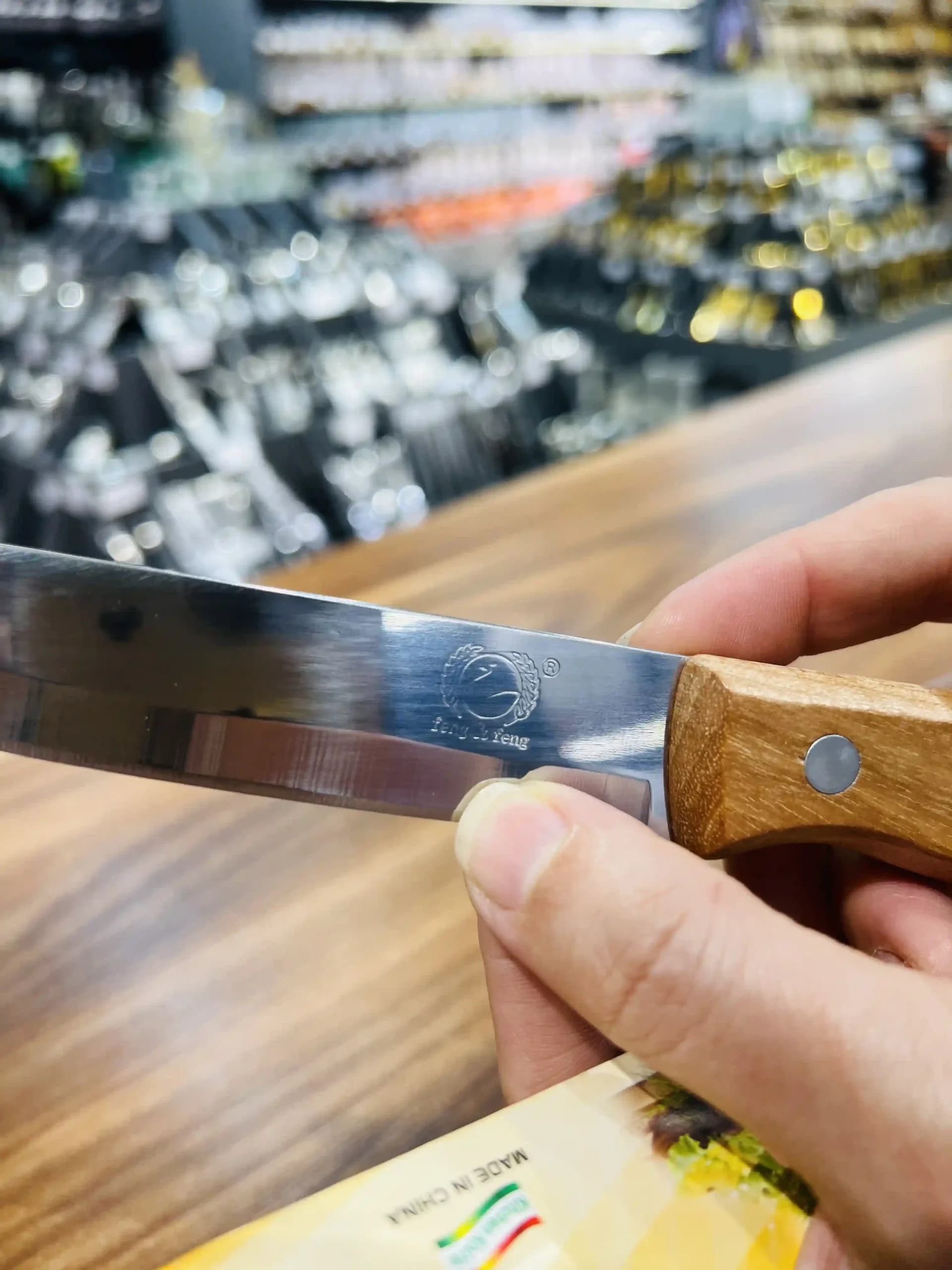 چاقو دسته چوبی SM6081 — تصویر ۳