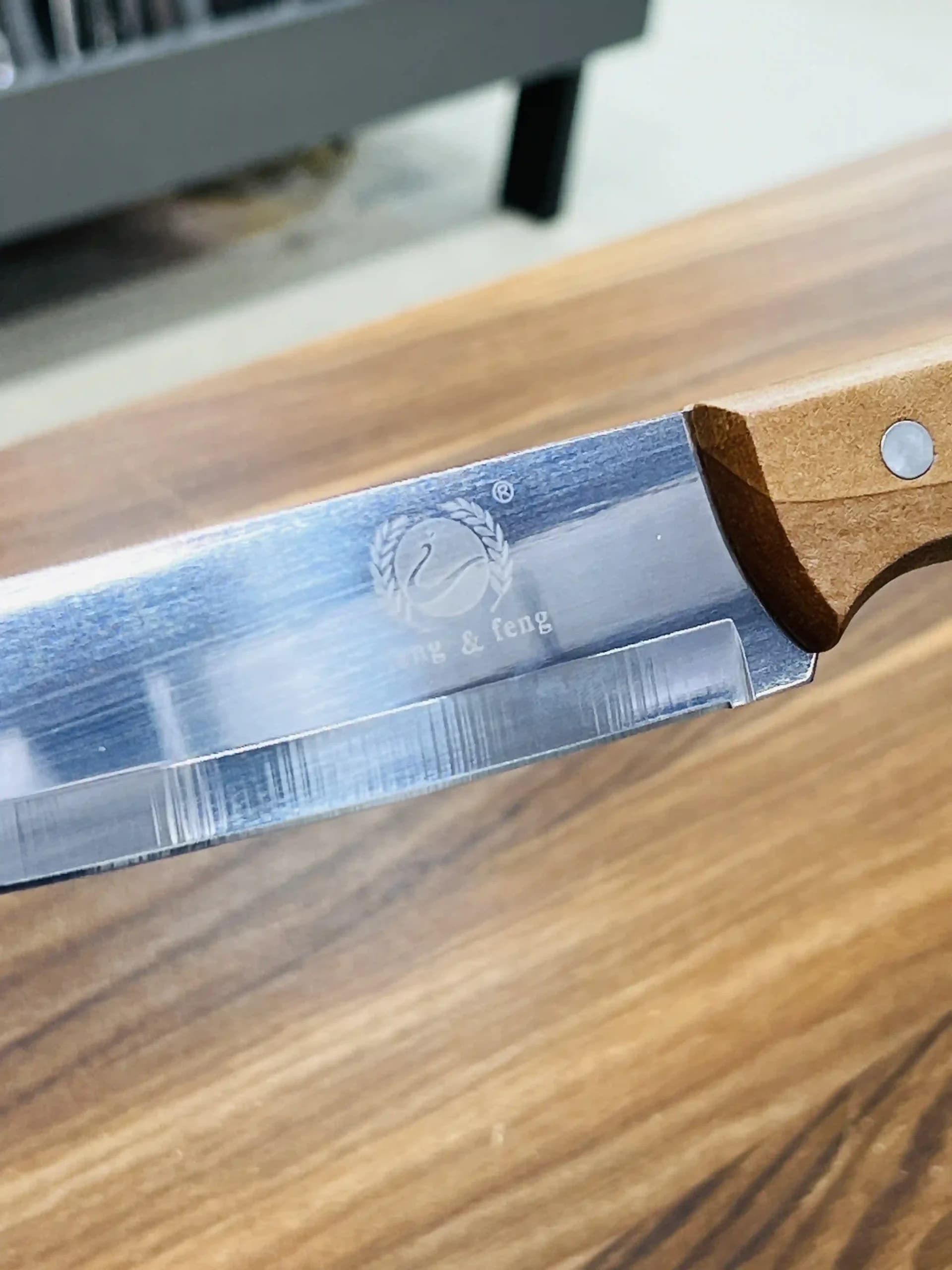 چاقو دسته چوبی KM7127 — تصویر ۶