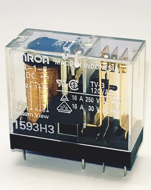 رله امرون 24 ولت 10 آمپر 8 پایه سوزنی|Omron G2R-1-E 24VDC