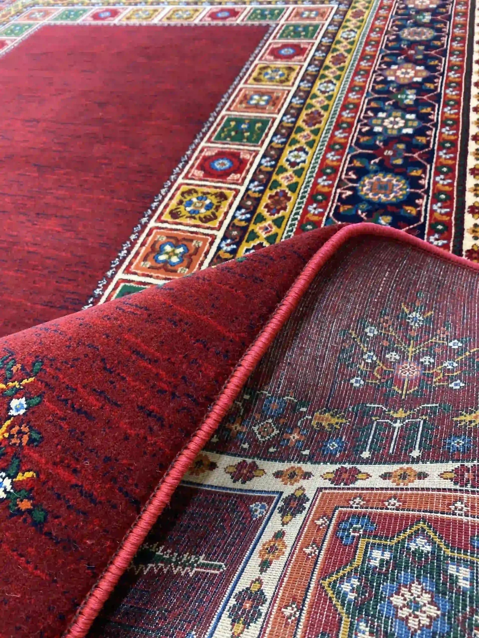 فرش سین راد کف ساده زرشکی7044 — تصویر ۹