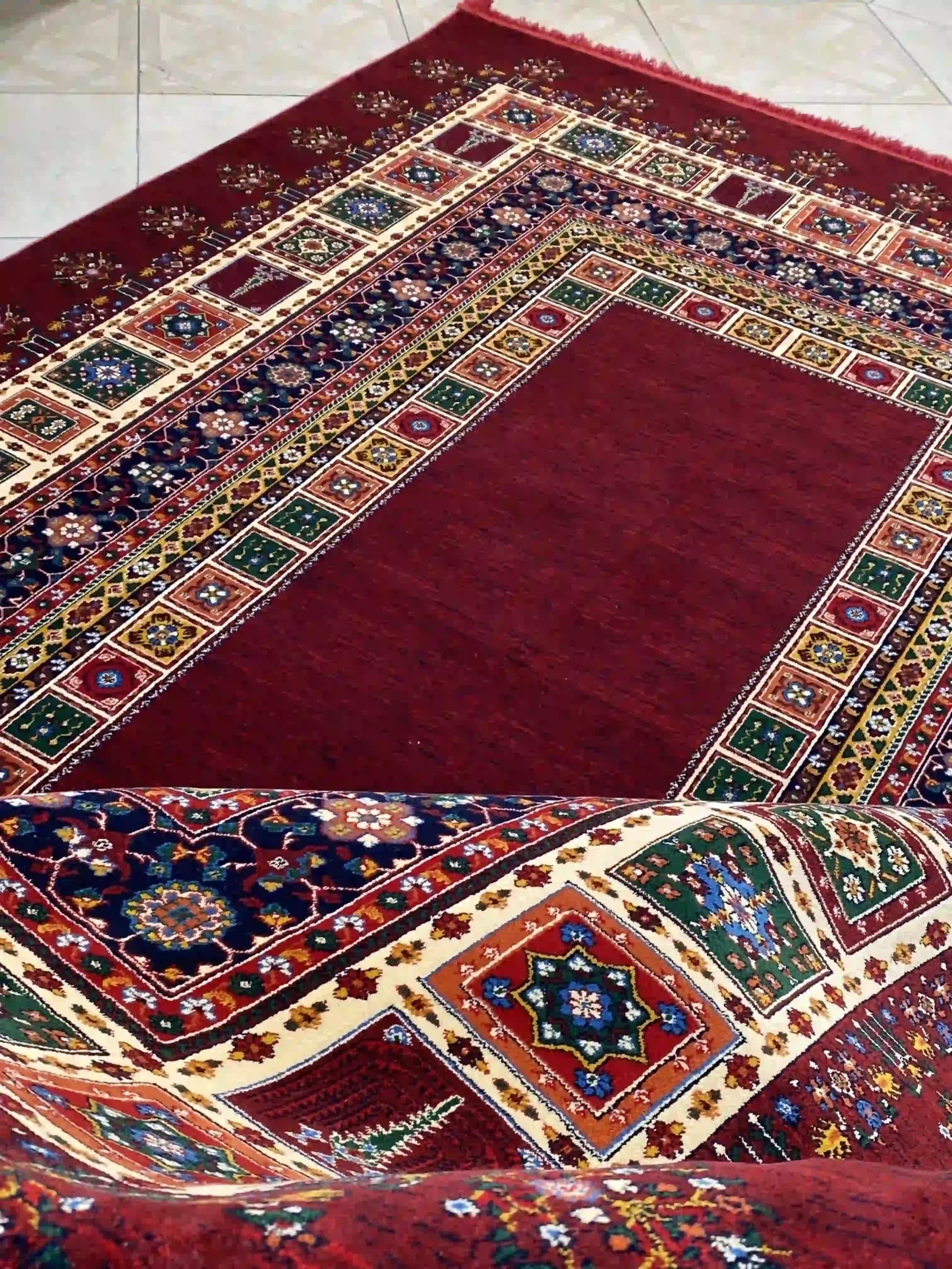 فرش سین راد کف ساده زرشکی7044 — تصویر ۱۰