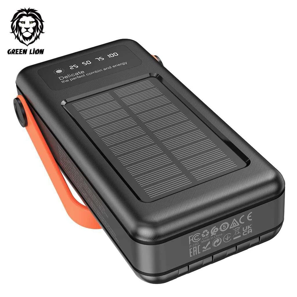 پاوربانک خورشیدی 30000 گرین لاین Green Lion Solar Portable Power Bank GNSOLAR30PBBK — تصویر ۸