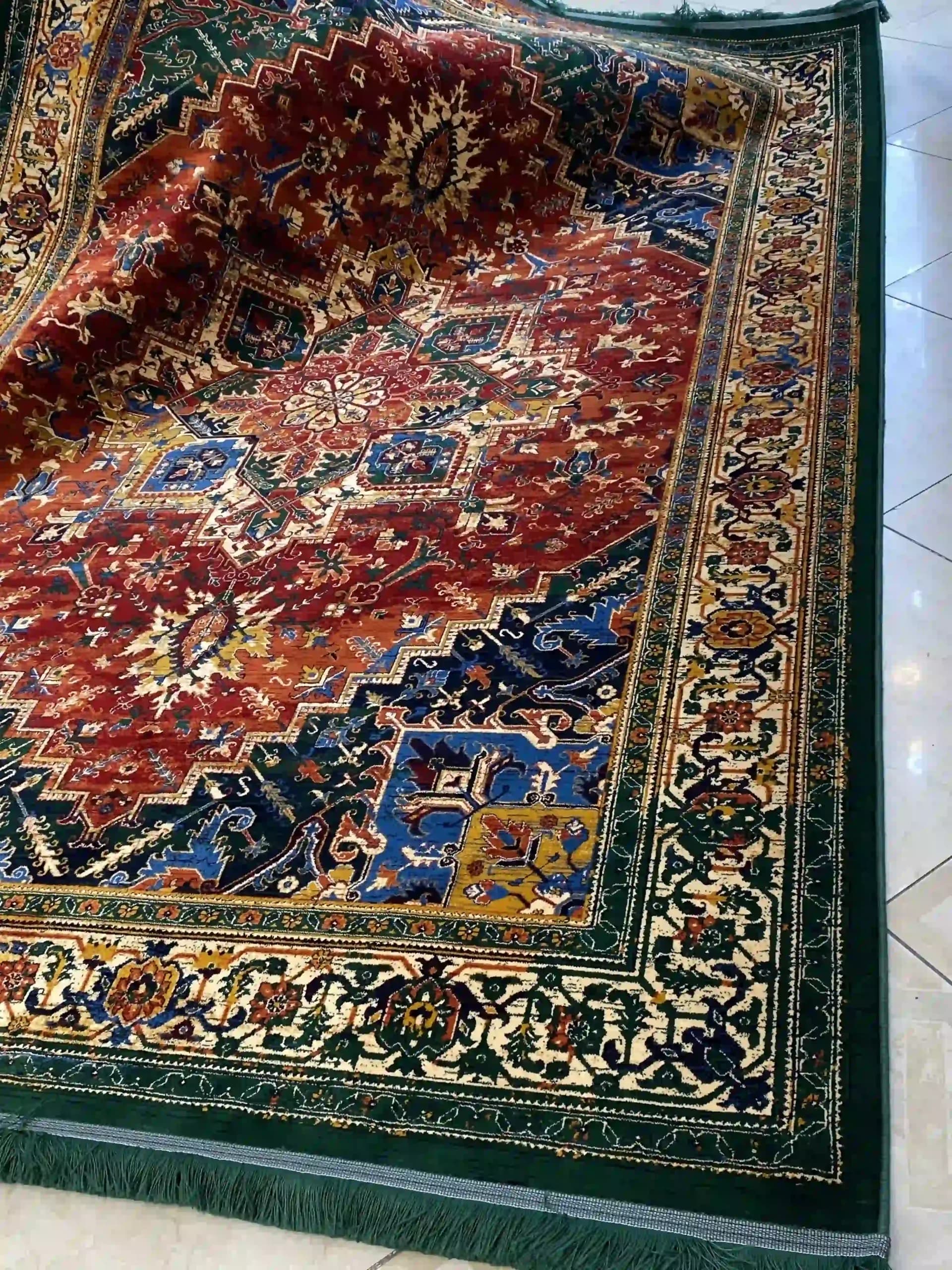 فرش سین راد هریس سبزلاکی7040 — تصویر ۸