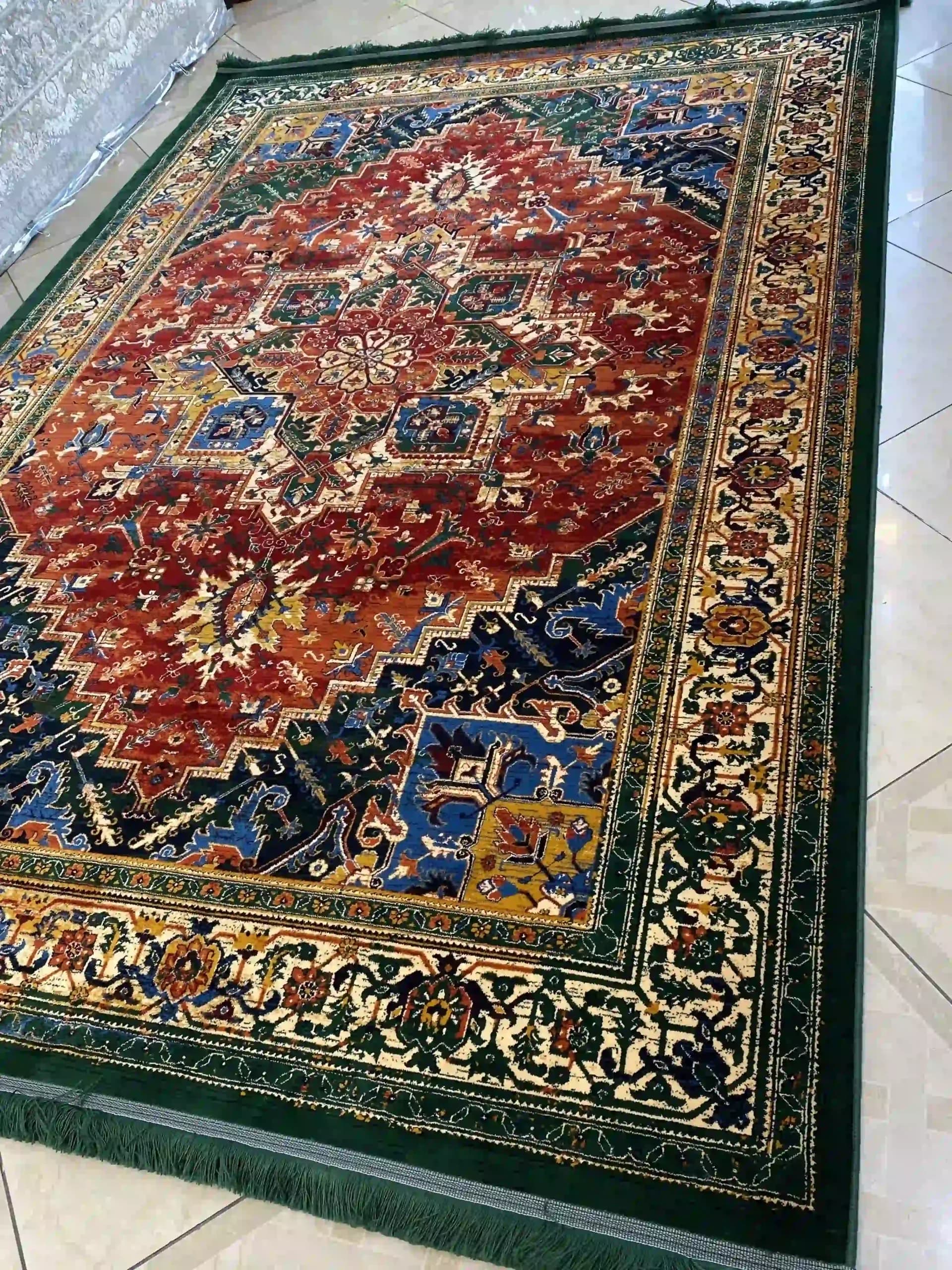 فرش سین راد هریس سبزلاکی7040 — تصویر ۶
