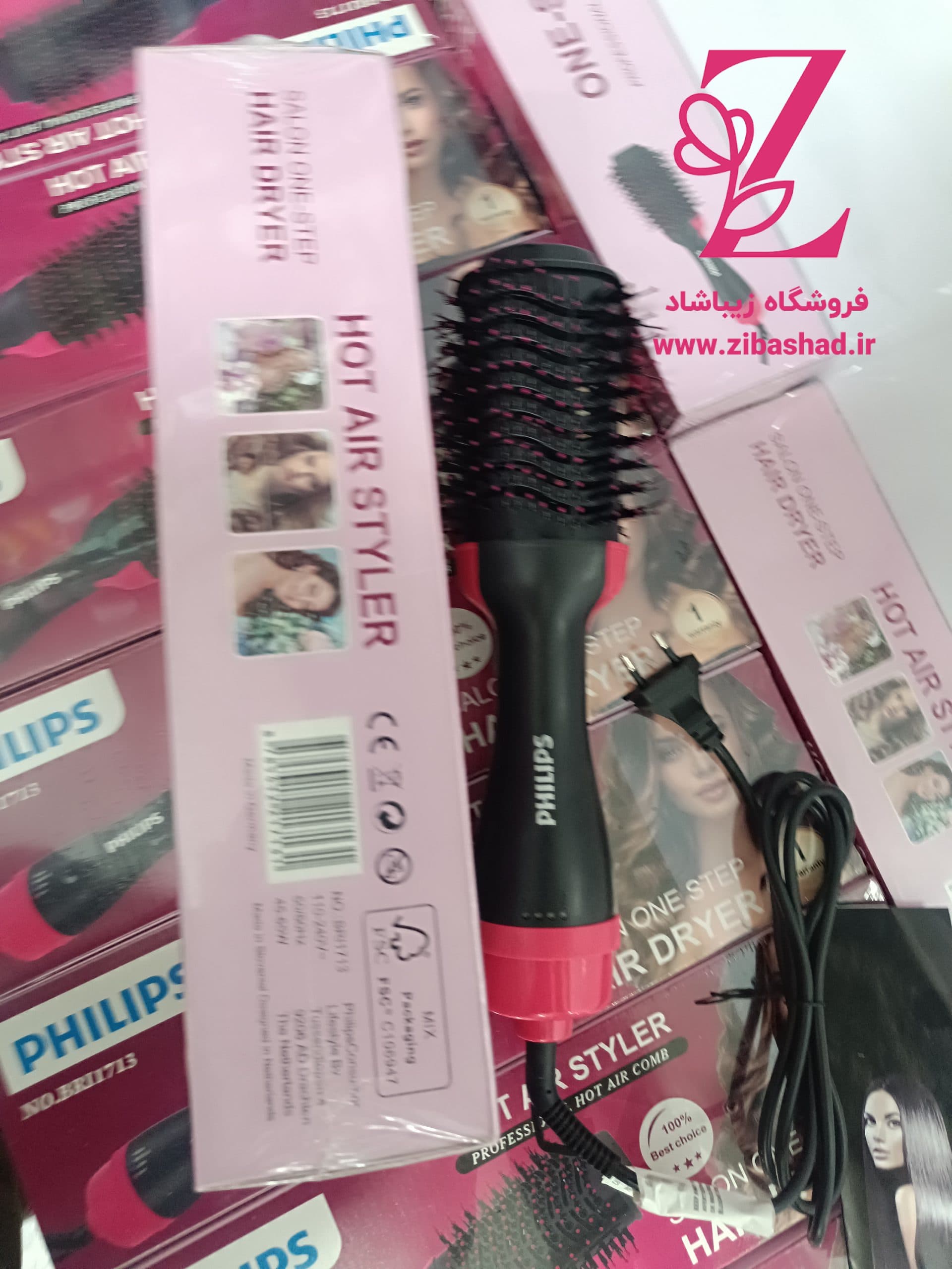 سشوار و براش حرارتی فیلیپس مدل PH-1713 (Salon One-Step) — تصویر ۳