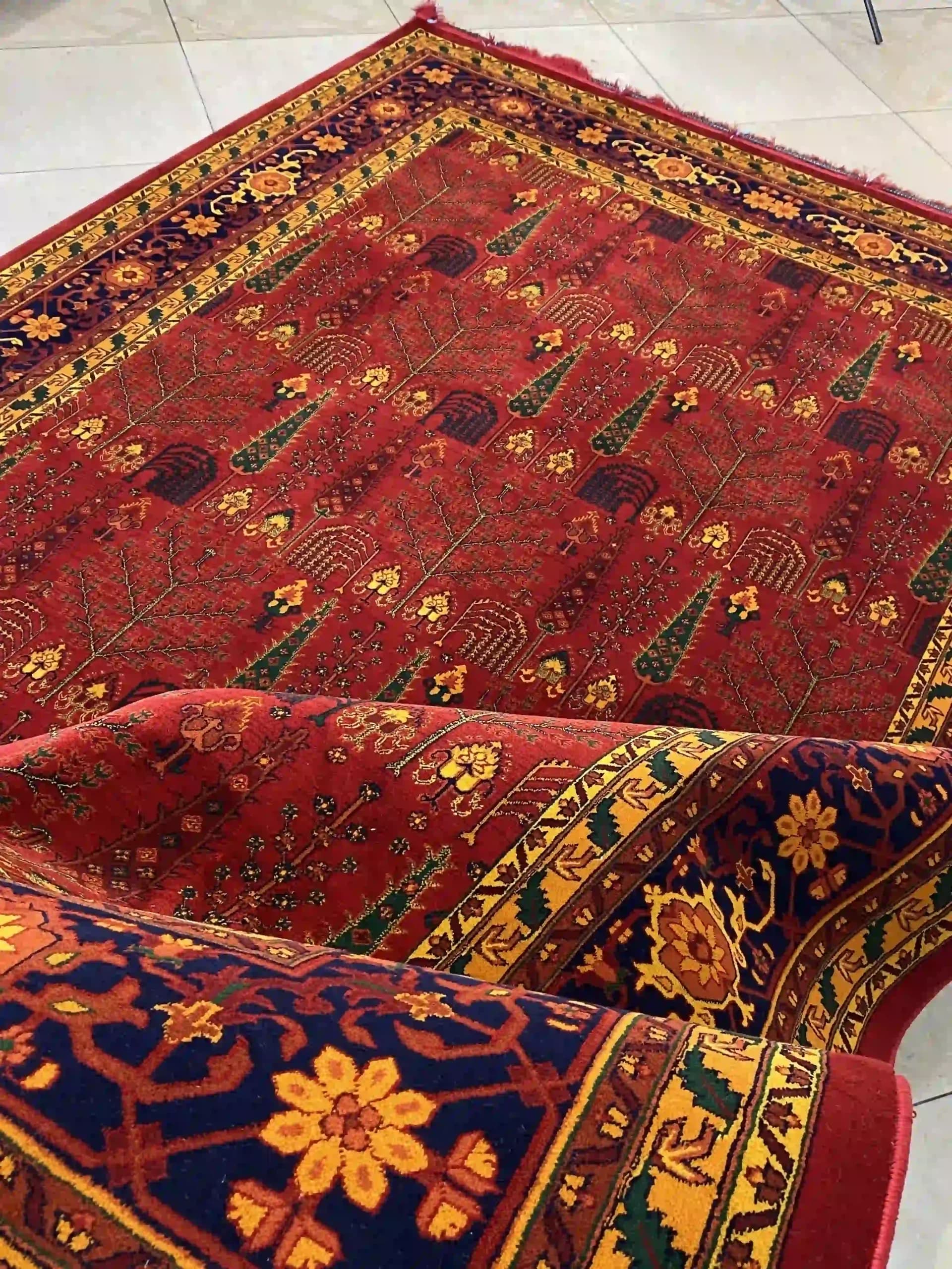 فرش قرمز قجری کد709r — تصویر ۴