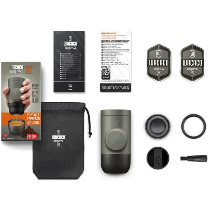 مینی پرسو پودری 2 واکاکو مدل Wacaco Minipresso GR2 — تصویر ۱۱