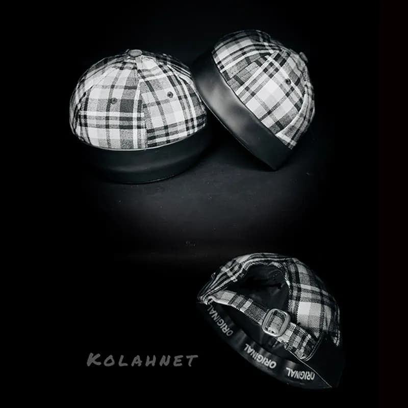 کلاه لئونی چهارخانه کد 6114 — تصویر ۵