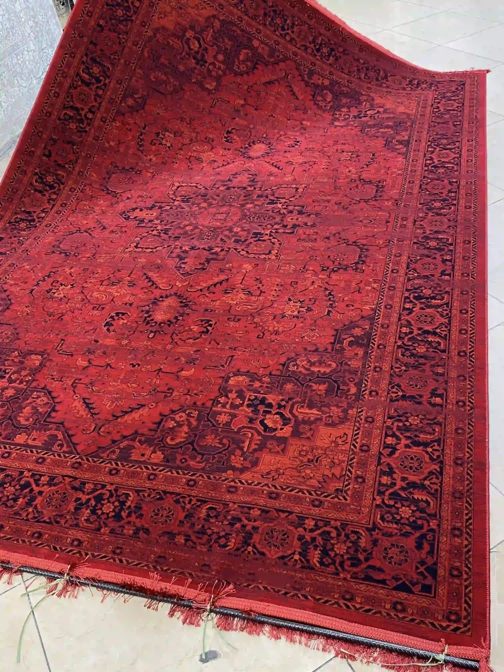فرش طرح سرخ سلطنتی1408v — تصویر ۳