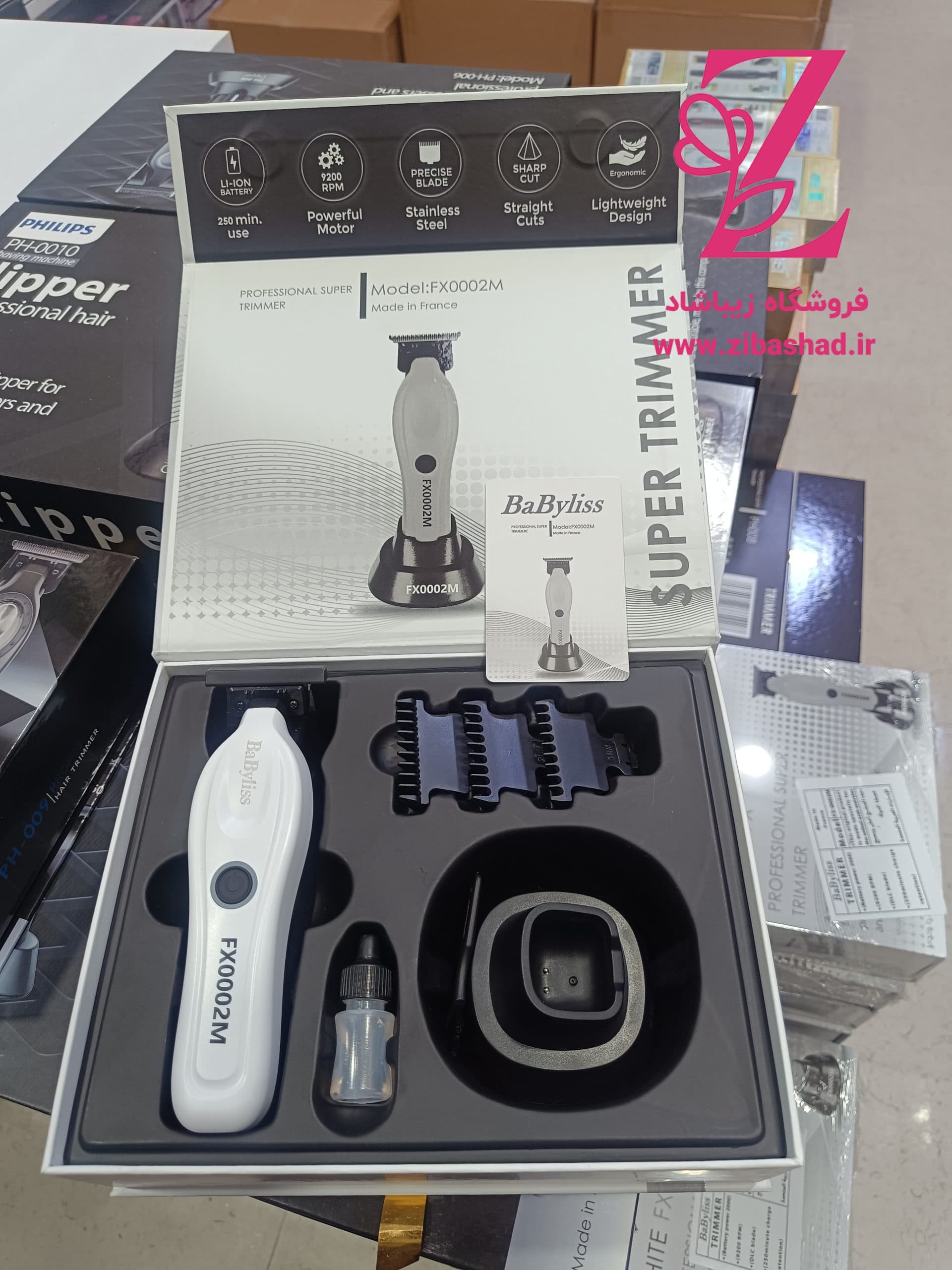 ماشین اصلاح خط زن وصفر زن حرفه ای بابلیس مدلFX0002M زیبا شاد — تصویر ۳