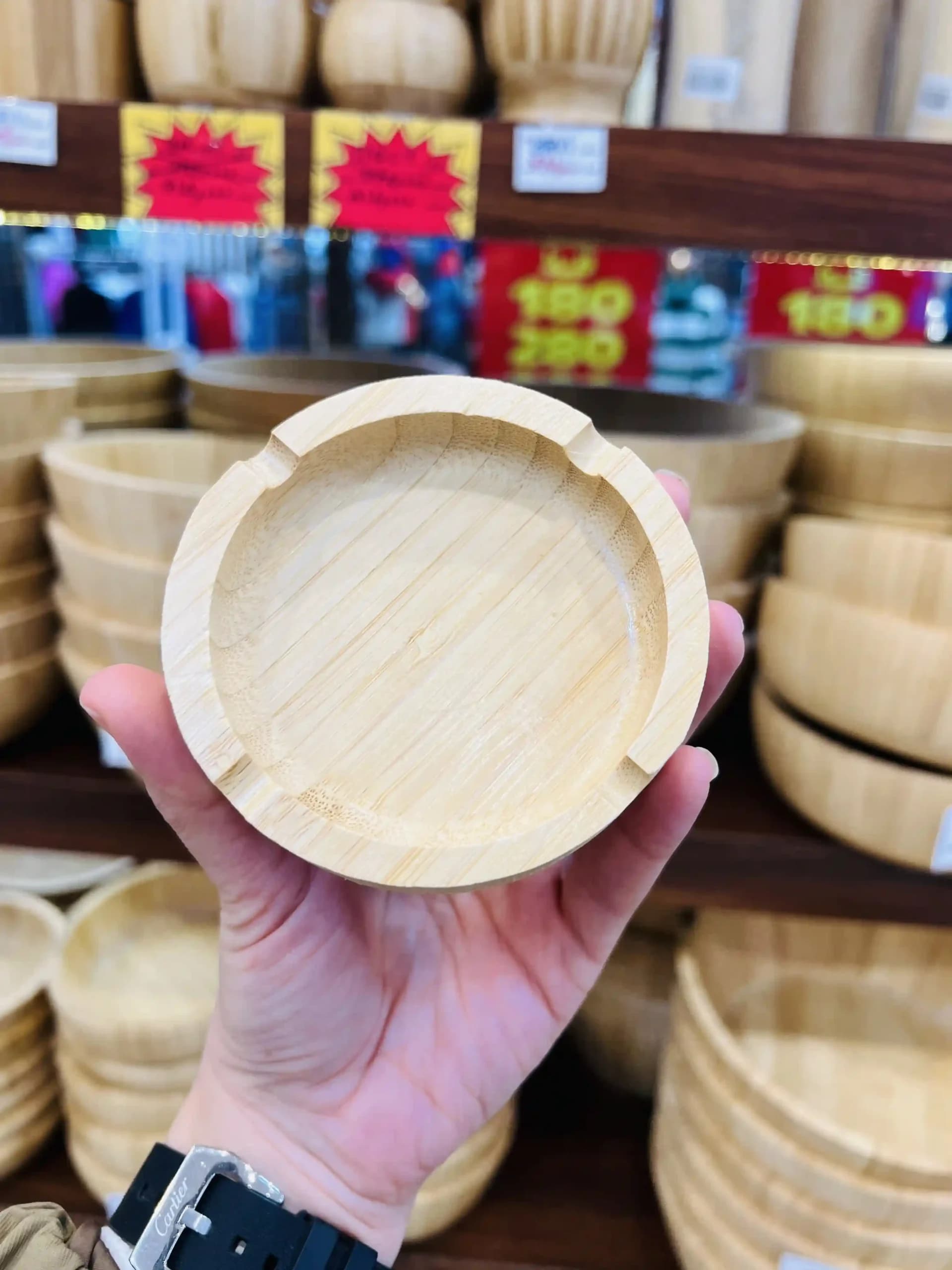 زیر سیگاری گرد بامبو BSI31 — تصویر ۳