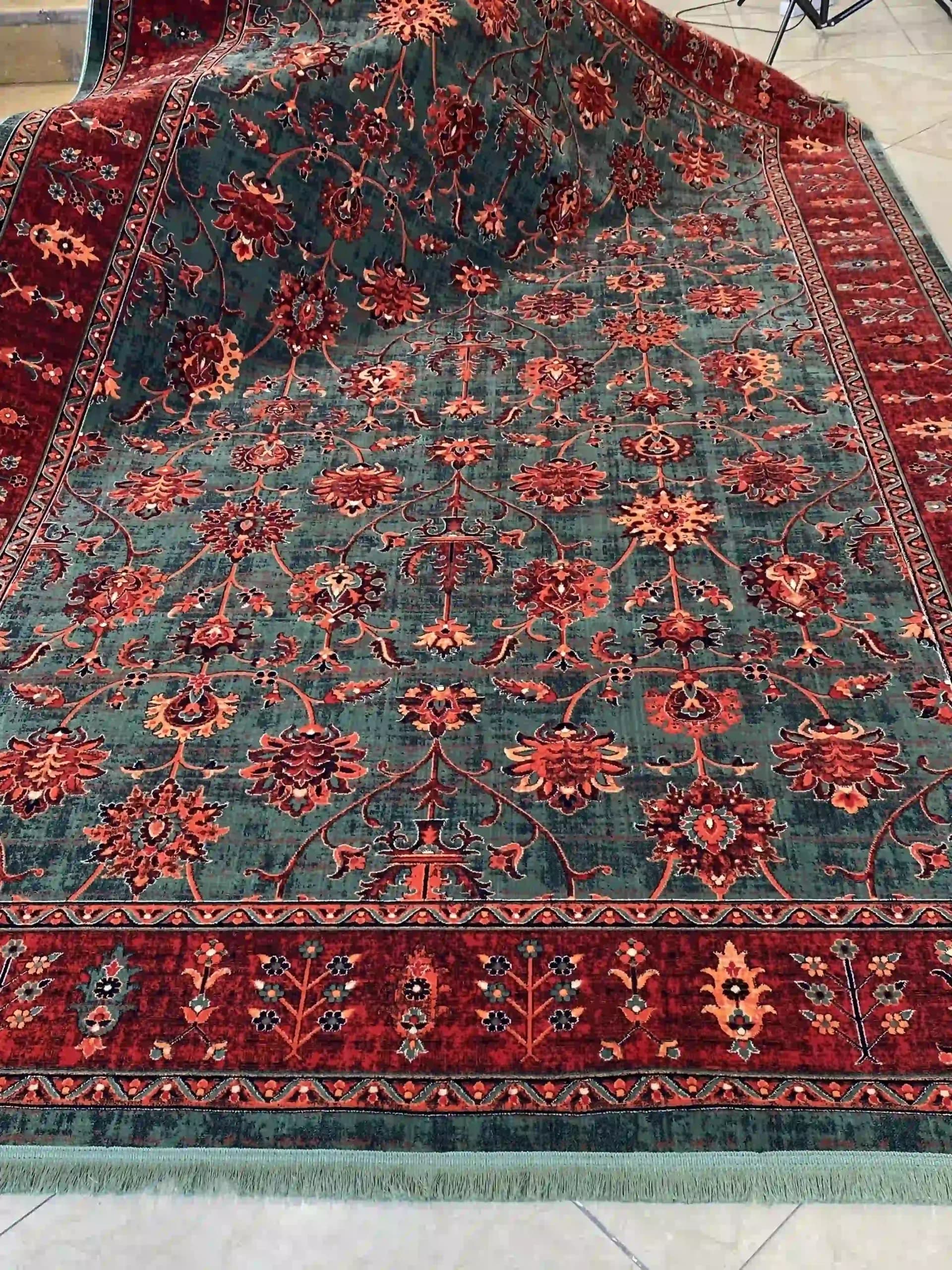 فرش سلطان اباد سبز مدل HM5108B — تصویر ۶