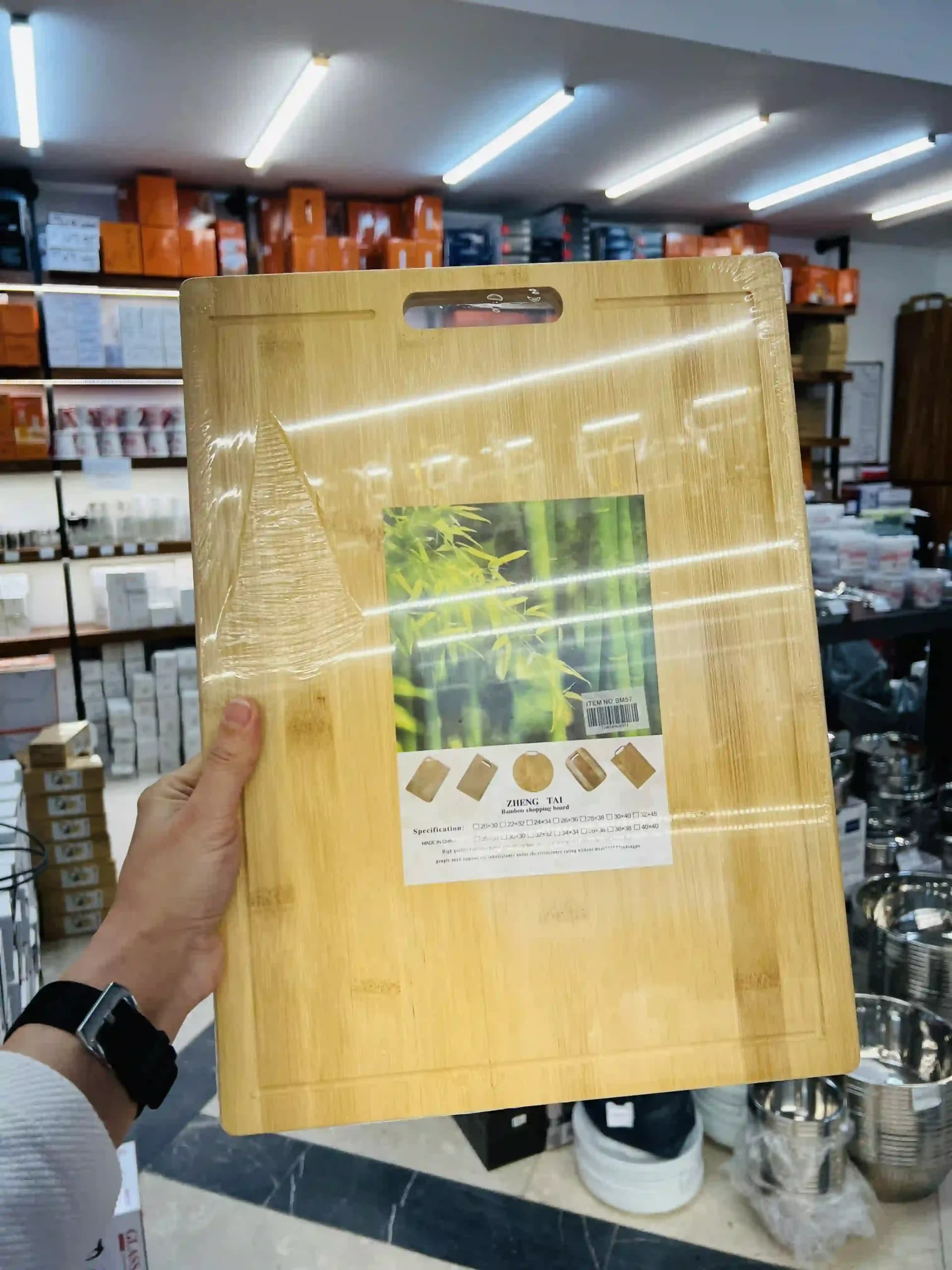 تخته گوشت چوبی بامبو bm57 — تصویر ۴