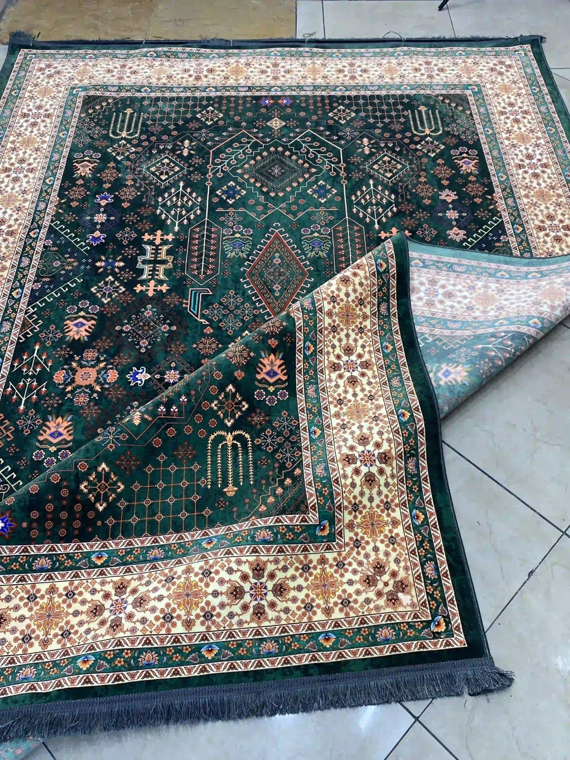 فرش vip نقشه سلطان آباد سبزکد1035 — تصویر ۶