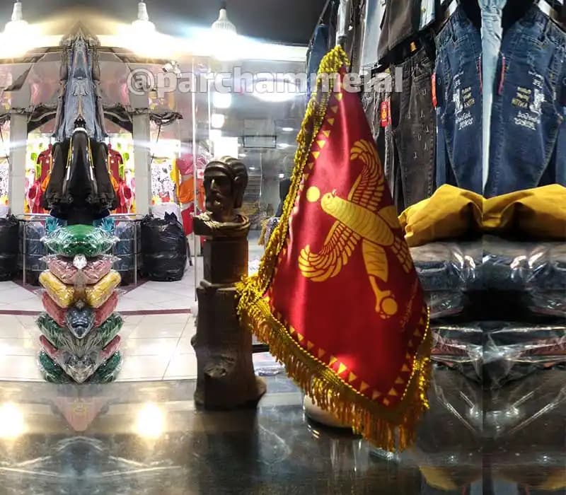 پرچم رومیزی ساتن براق — تصویر ۲
