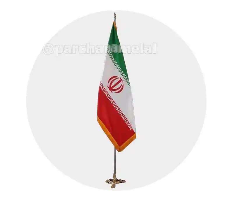 پرچم تشریفات ایران ساتن مات — تصویر ۳