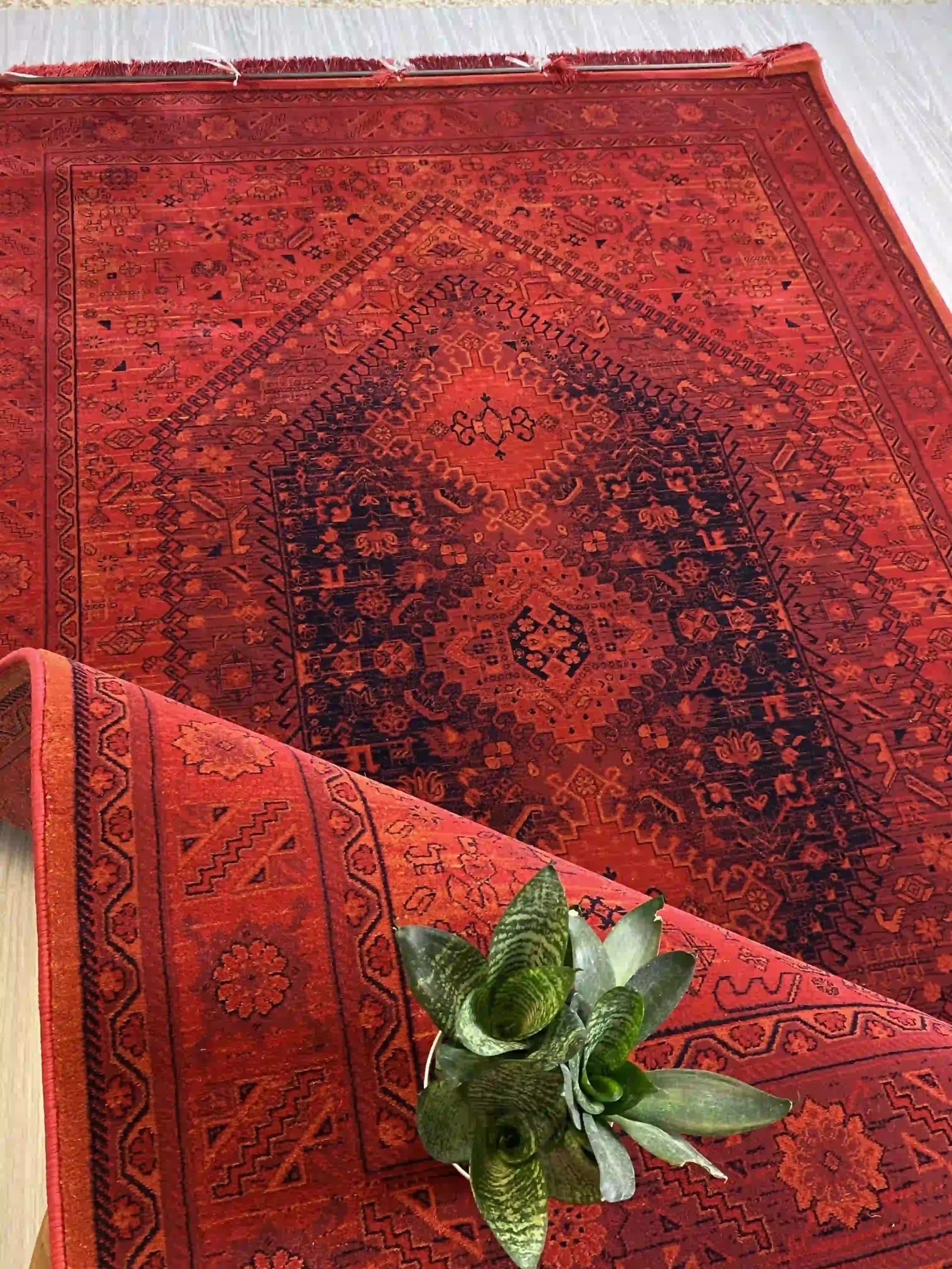 فرش سنتی مدل لاکی سه ترنج14241 — تصویر ۶
