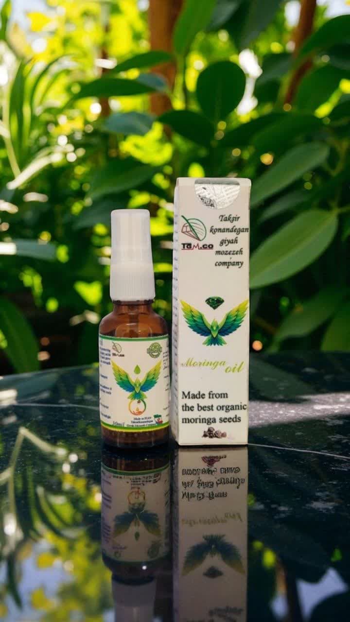 روغن خالص ارگانیک برگ مورینگا – مناسب برای پوست و مو (قوطی 100 سی سی) — تصویر ۹
