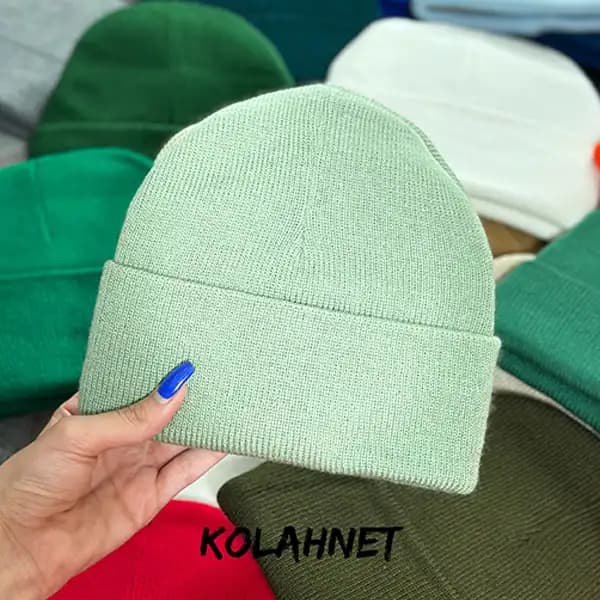 کلاه بافت ساده کد 5868 — تصویر ۳
