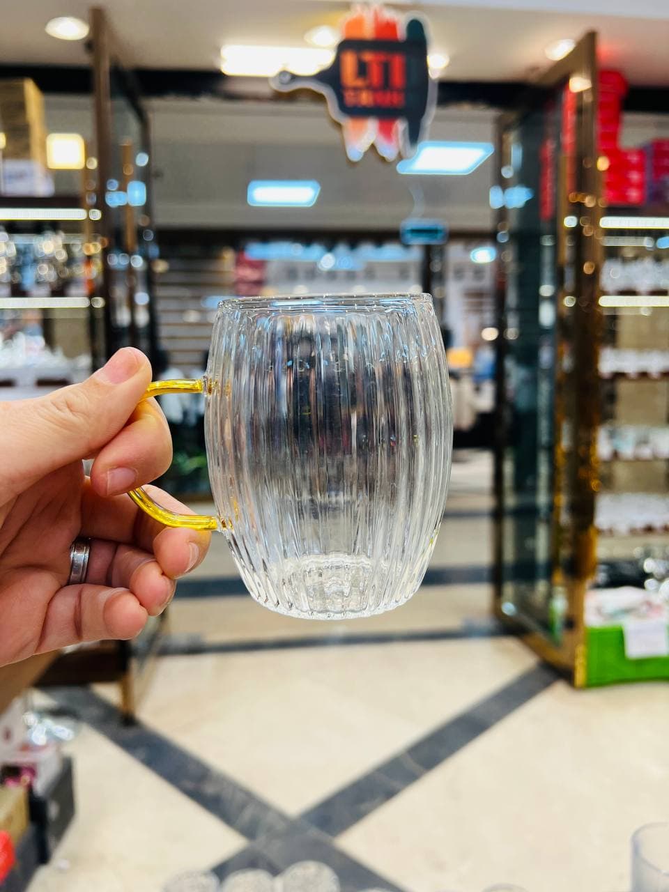 لیوان پیرکس آنتی‌شوک دسته‌دار XD395 — تصویر ۳