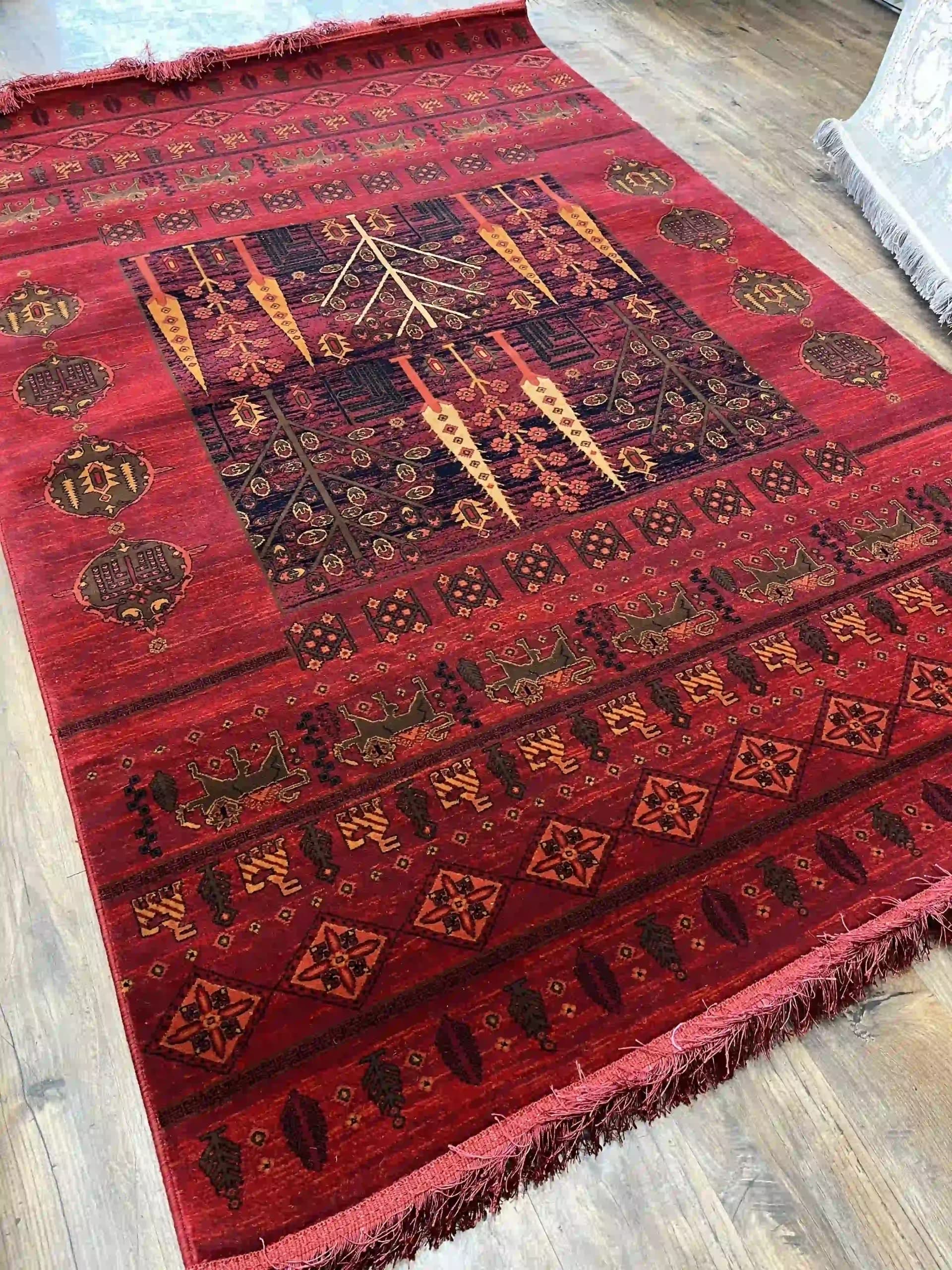فرش سنتی لاکی مدل درختی — تصویر ۱۲