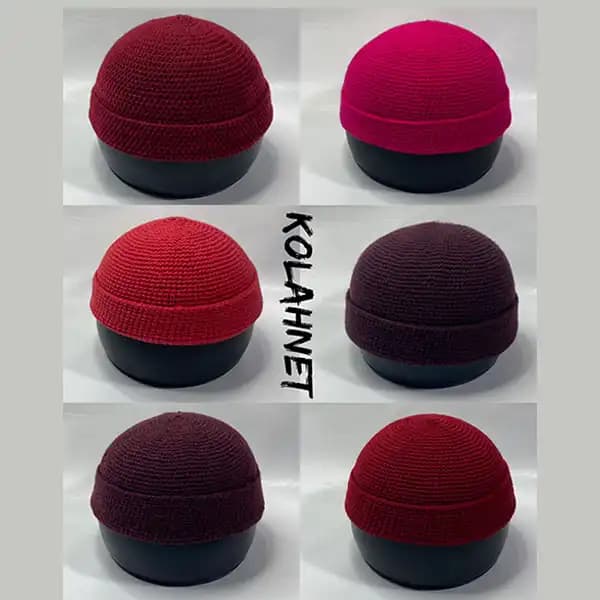 کلاه لئونی بافت رنگی کد 5840 — تصویر ۳