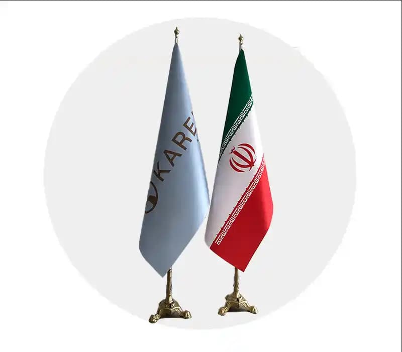 پرچم تشریفات لمینتی مات بدون ریشه