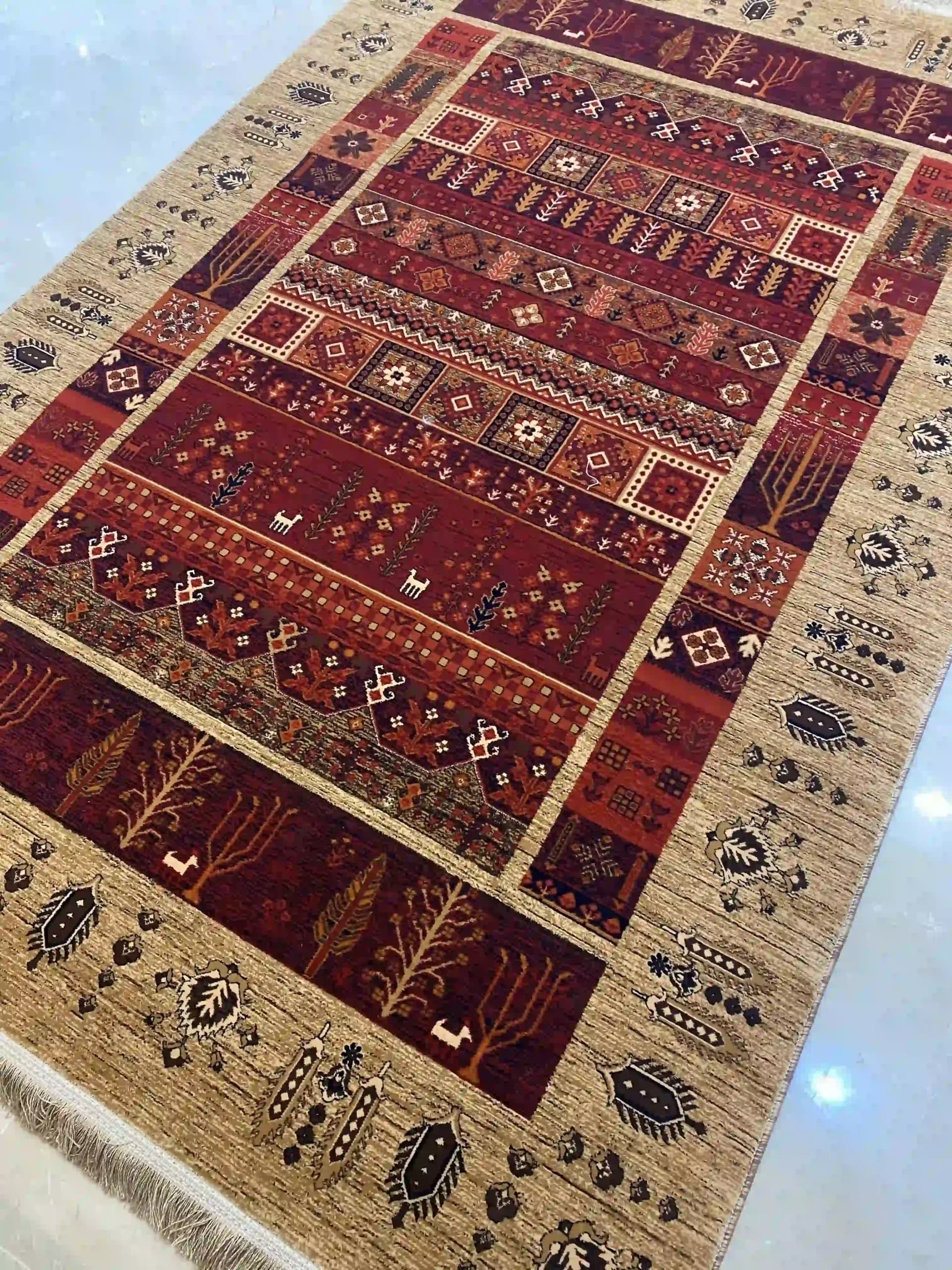 فرش سنتی مدل درختی نسکا فه ای430.1 — تصویر ۱۰