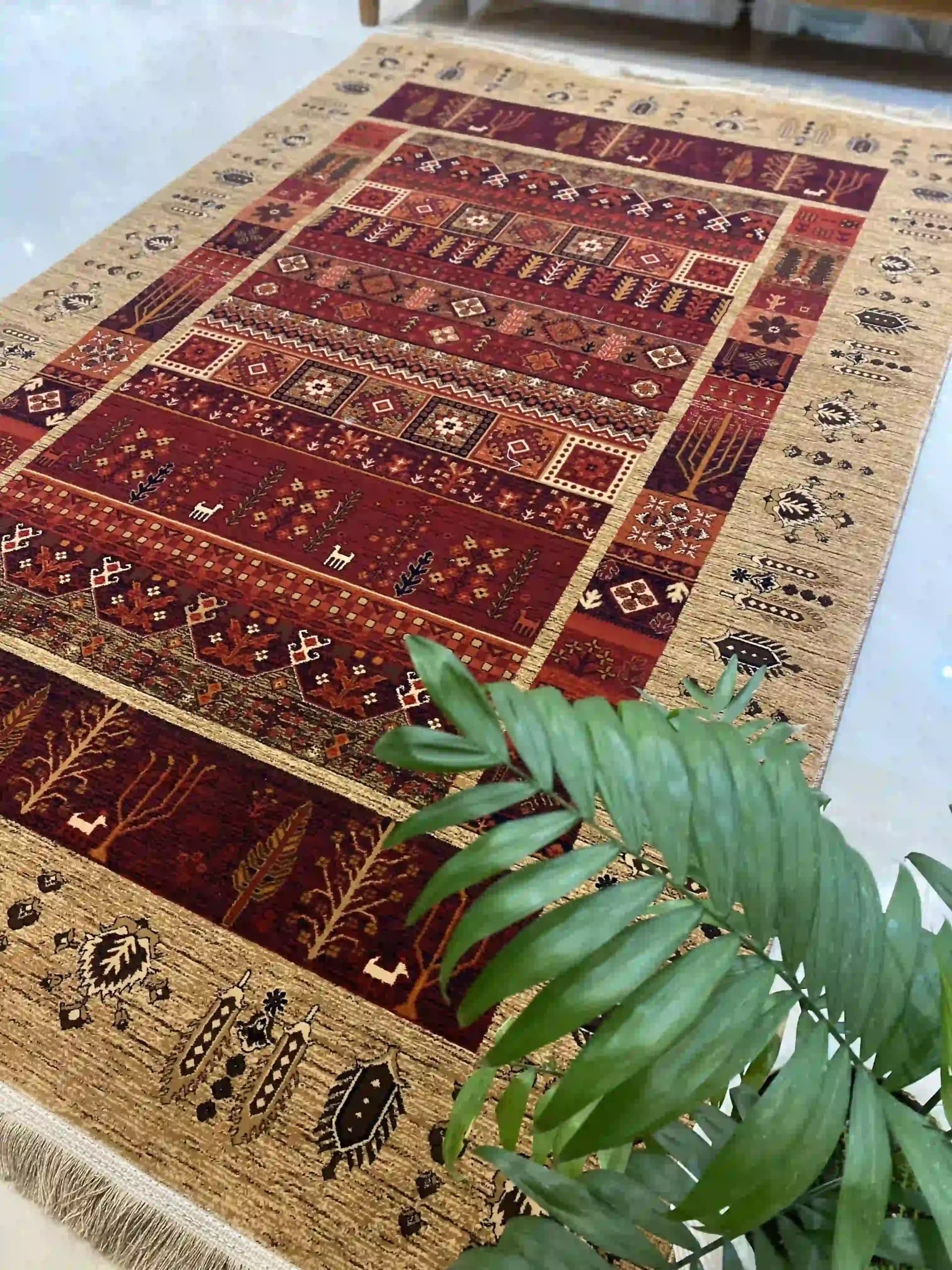 فرش سنتی مدل درختی نسکا فه ای430.1 — تصویر ۷