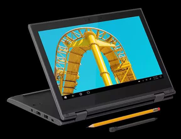 لپ تاپ لنوو 300E X360 TOUCH پردازنده CELERON N4500 رم 4GB حافظه داخلی 128 SSD لپ تاپ 12.3 اینچی گرافیک INTEL — تصویر ۶