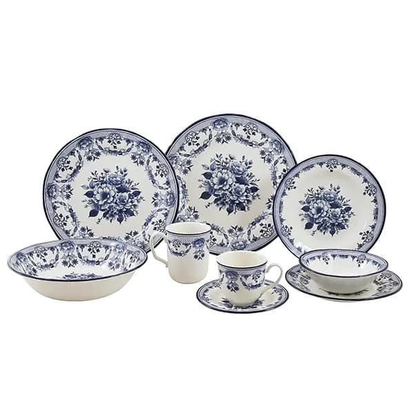 سرویس غذا خوری 28 پارچه طرح Avalora Dark Blue — تصویر ۴