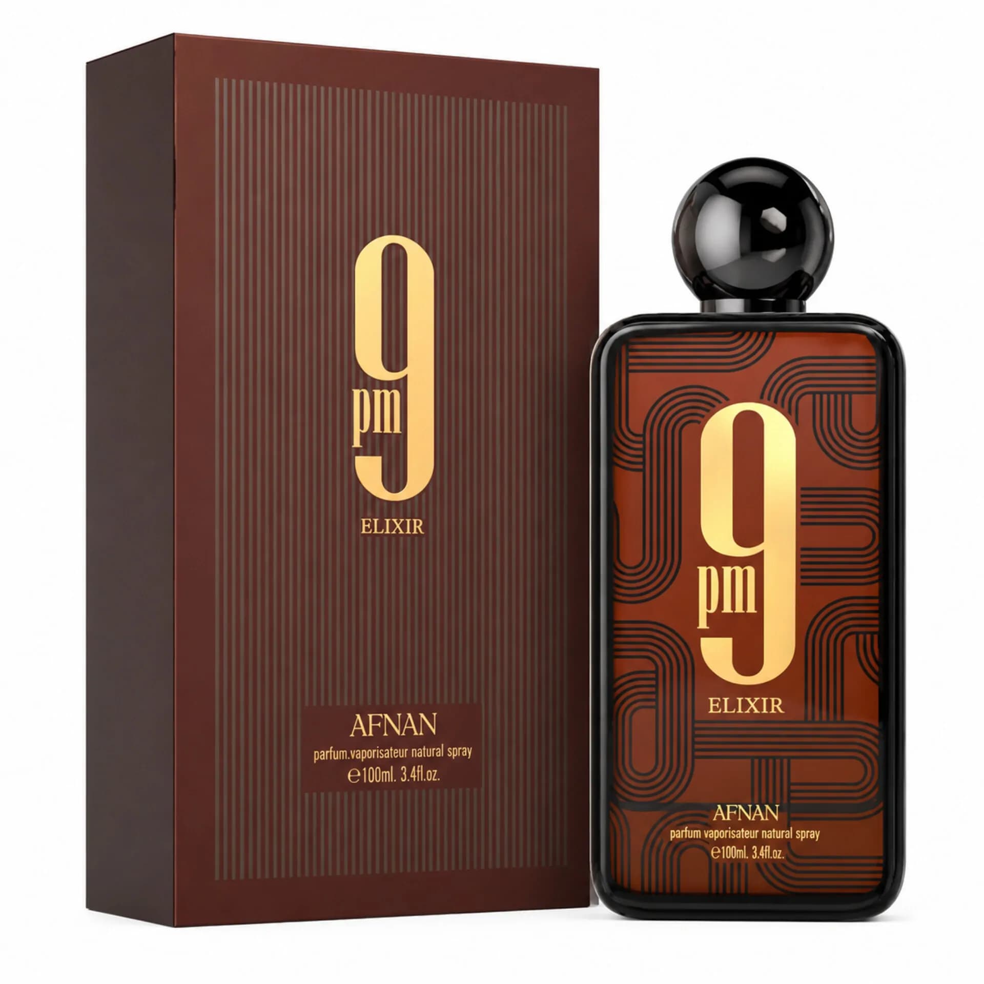 عطر ادکلن افنان 9 پی ام الکسیر 100 میل | Afnan 9 PM Elixir Extrait de Parfum — تصویر ۲