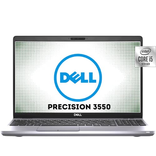 لپتاپ دل Dell Precision 3550 پردازنده Core i7 10610U رم16GB حافظه 512GB گرافیک Quadro P520 2G لپ تاپ 15.6 اینچی مدل صفحه لمسی — تصویر ۳
