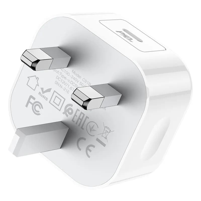 شارژر دیواری 20 وات هوکو مدل C91B USB — تصویر ۱۰