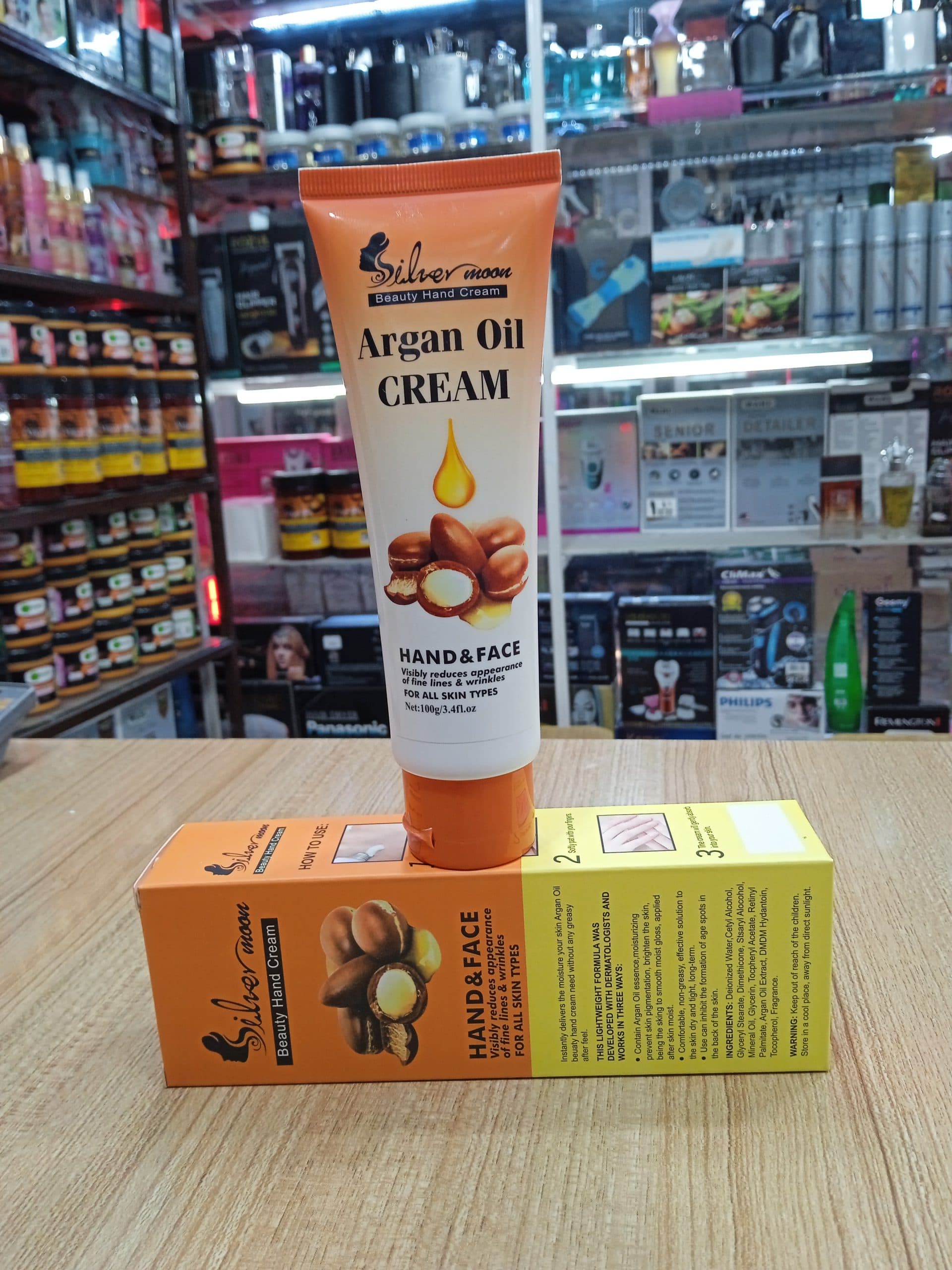 کرم دست و صورت روغن آرگان سیلور حجم100گرم