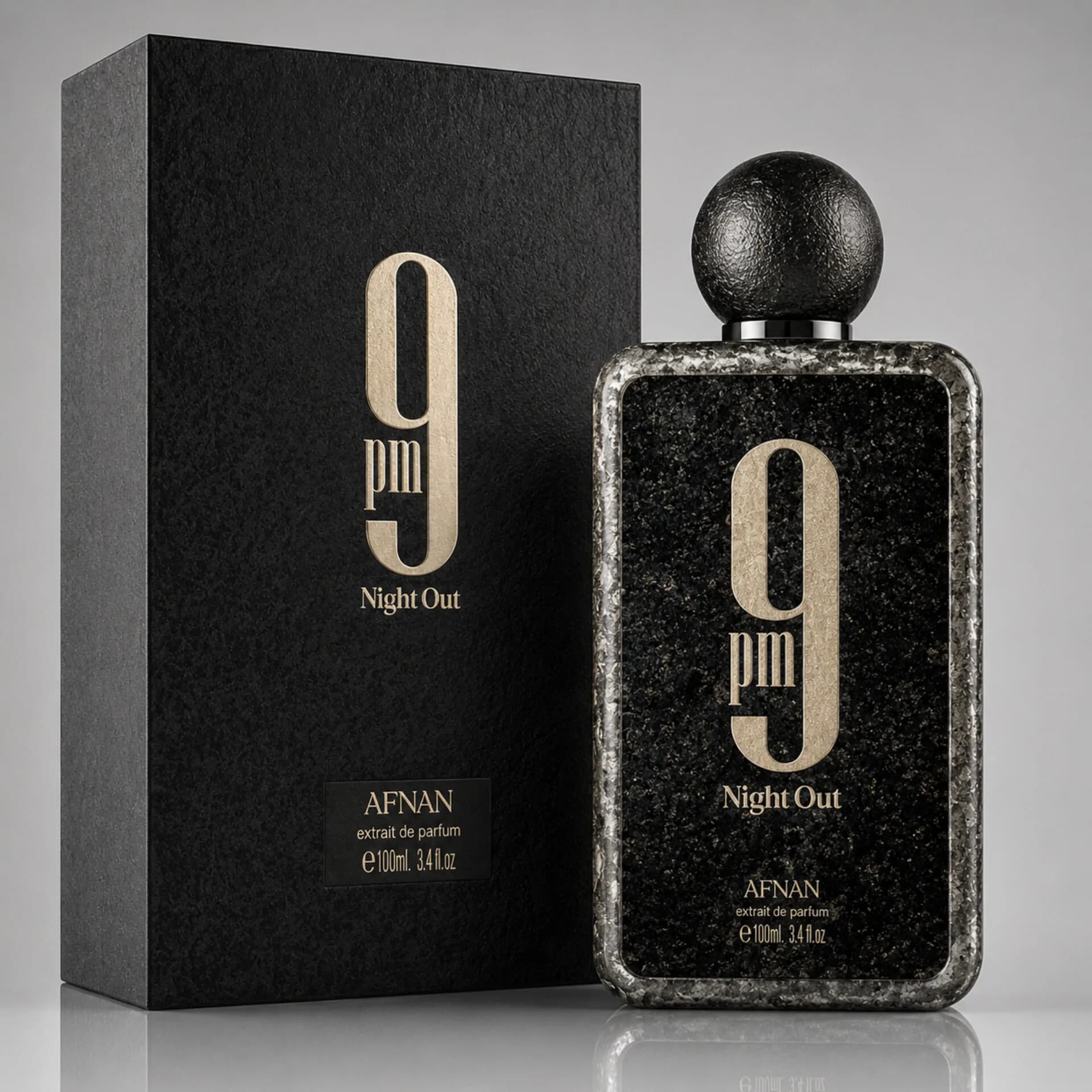 عطر ادکلن افنان 9 پی ام نایت اوت 100 میل | Afnan 9 PM Night Out Extrait de Parfum — تصویر ۲